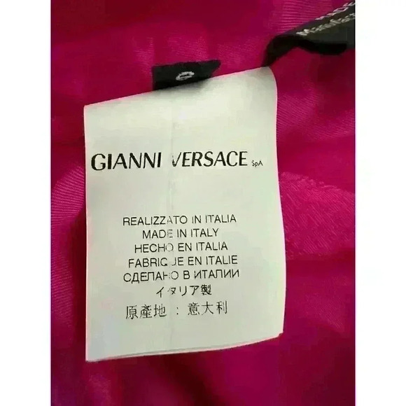 VERSACE PINK SLEEVELESS ZIP UP BACK FULLY LINED DRESS SIZE SMALL - Picture 10 of 16